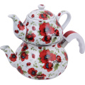 Esmalte e Porcelain Teapot Set (chaleira esmalte) (LFT-0070)